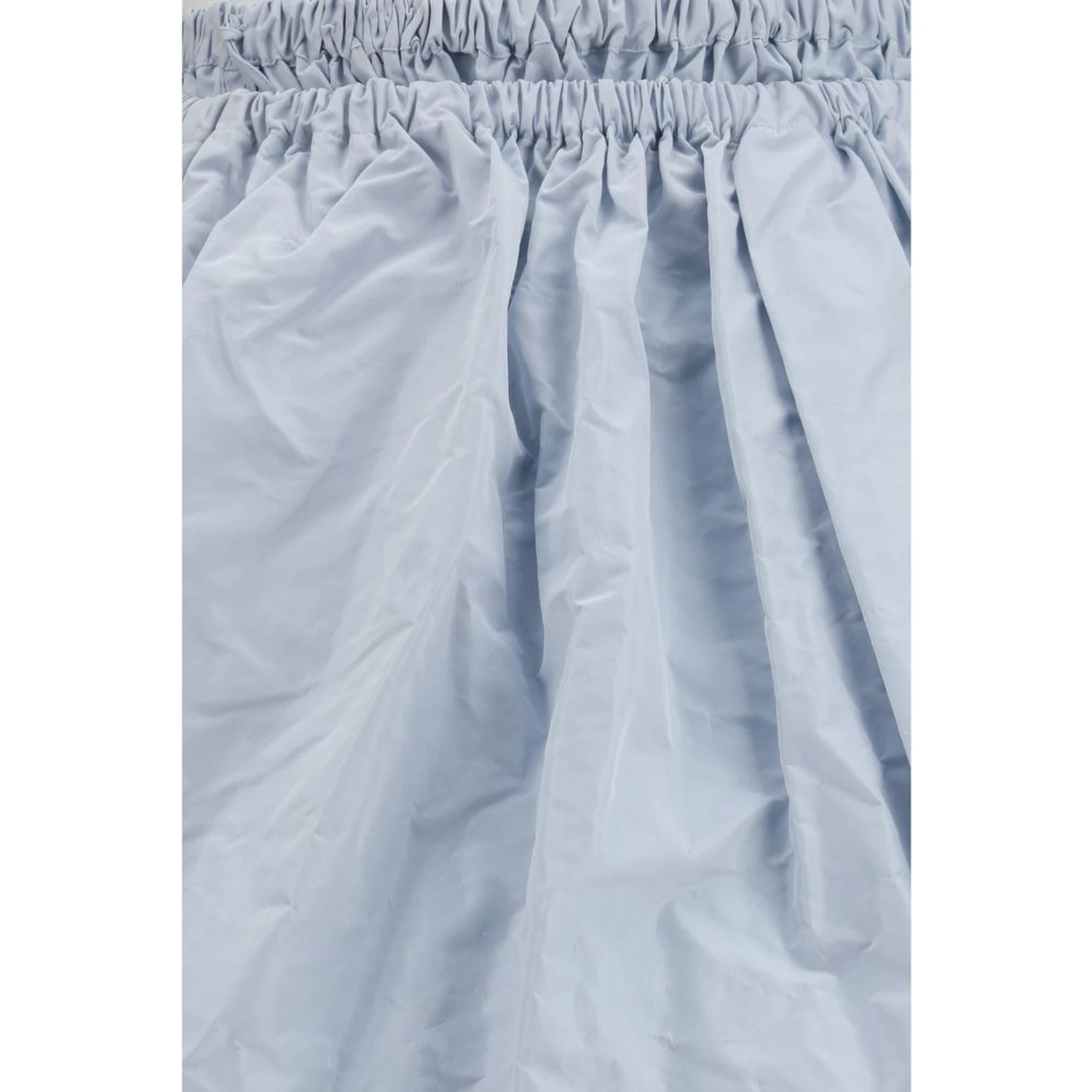 Blue Silk Long Skirt