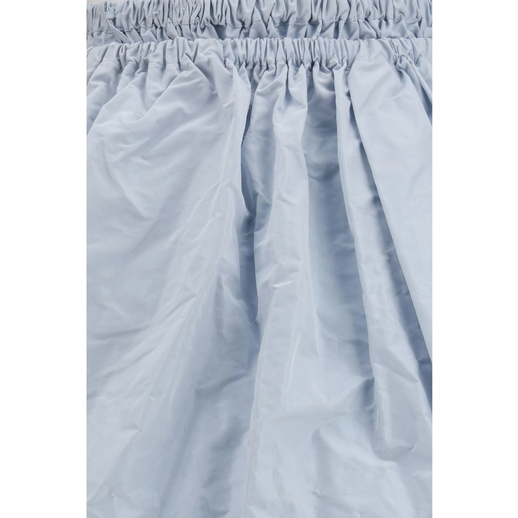 Blue Silk Long Skirt