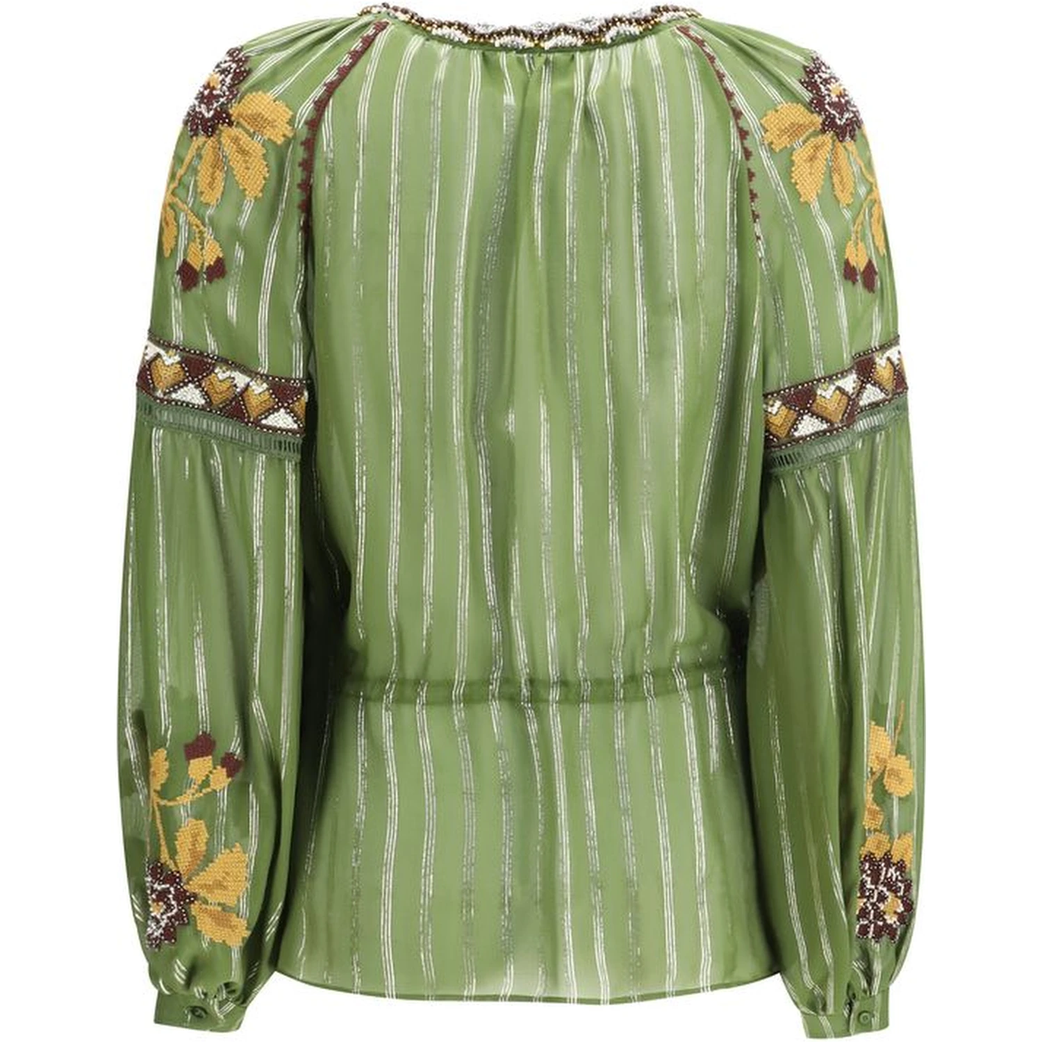 Bicolor Silk Pattern Shirt
