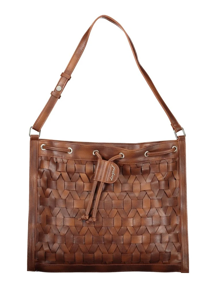 Camel Polyurethane Women Backpack