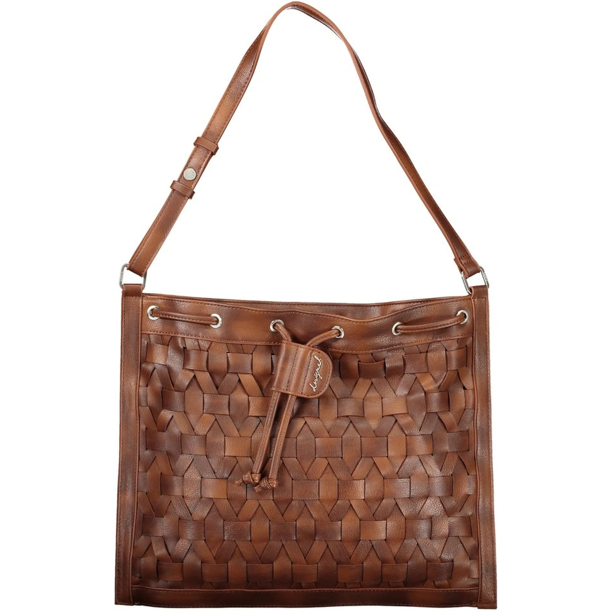 Camel Polyurethane Women Backpack