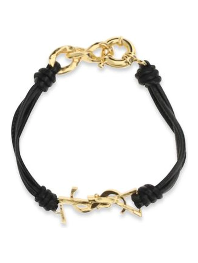 Black Calf Leather Bos Taurus Bracelet