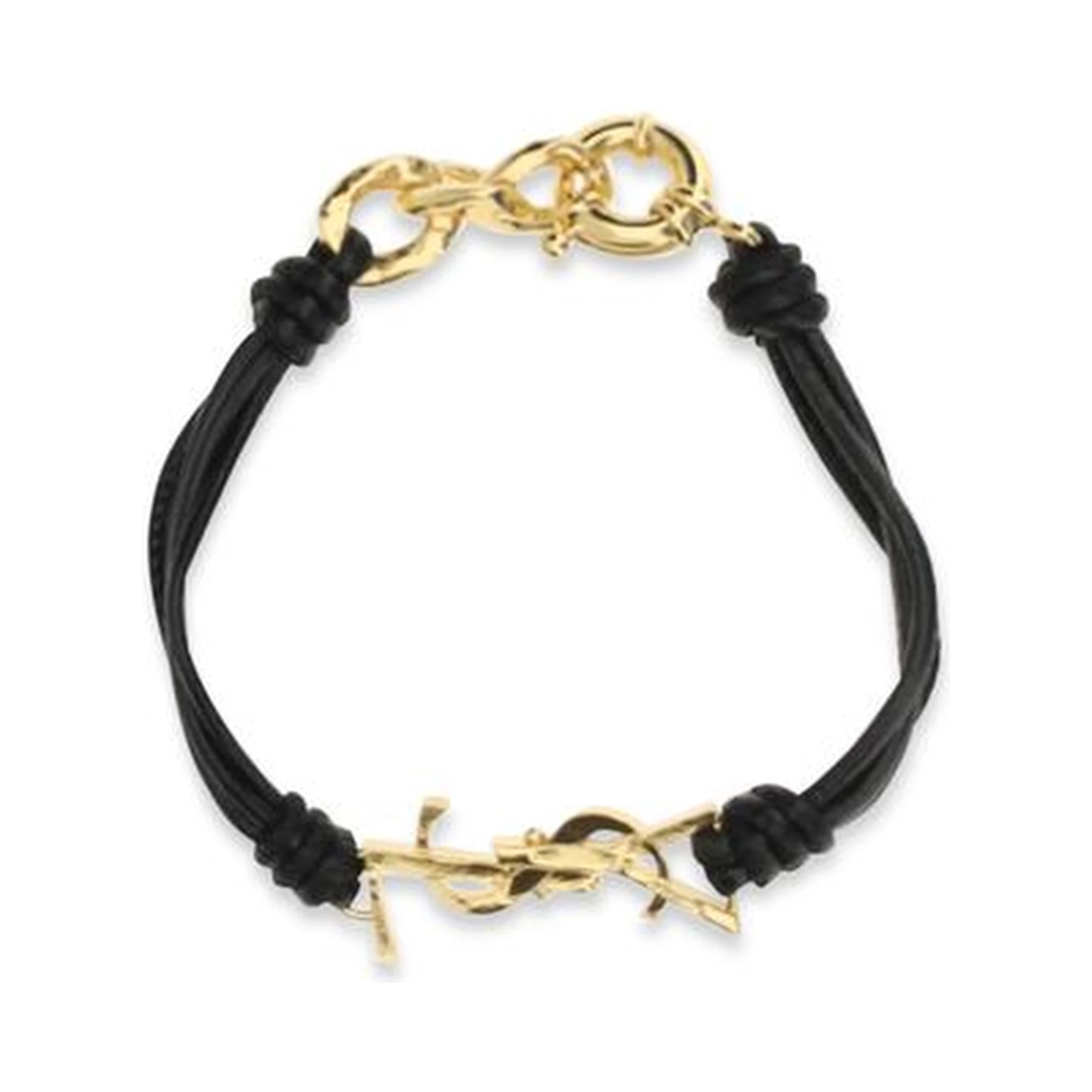 Black Calf Leather Bos Taurus Bracelet