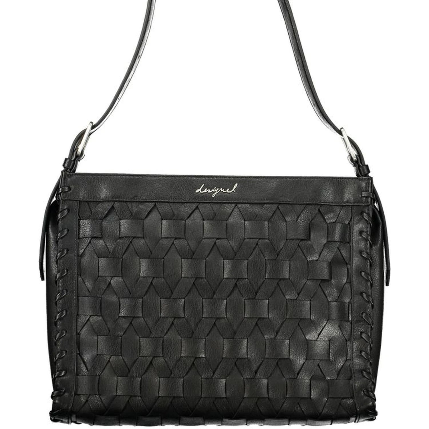 Black Polyurethane Women's Handbag