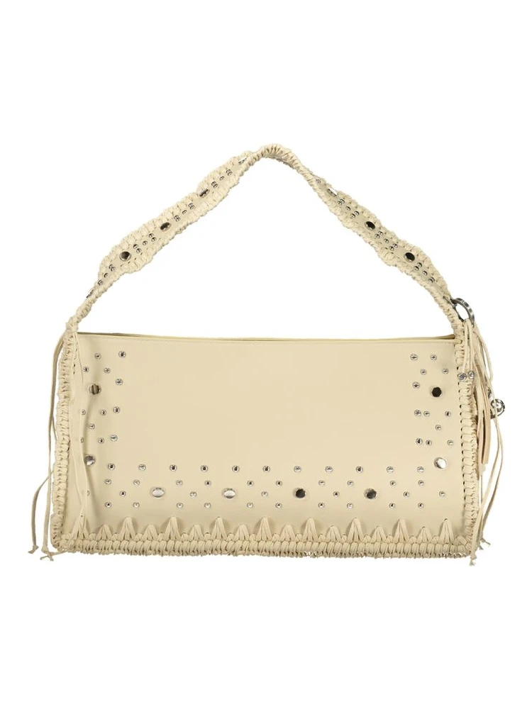 Beige Polyurethane Women Handbag alternative