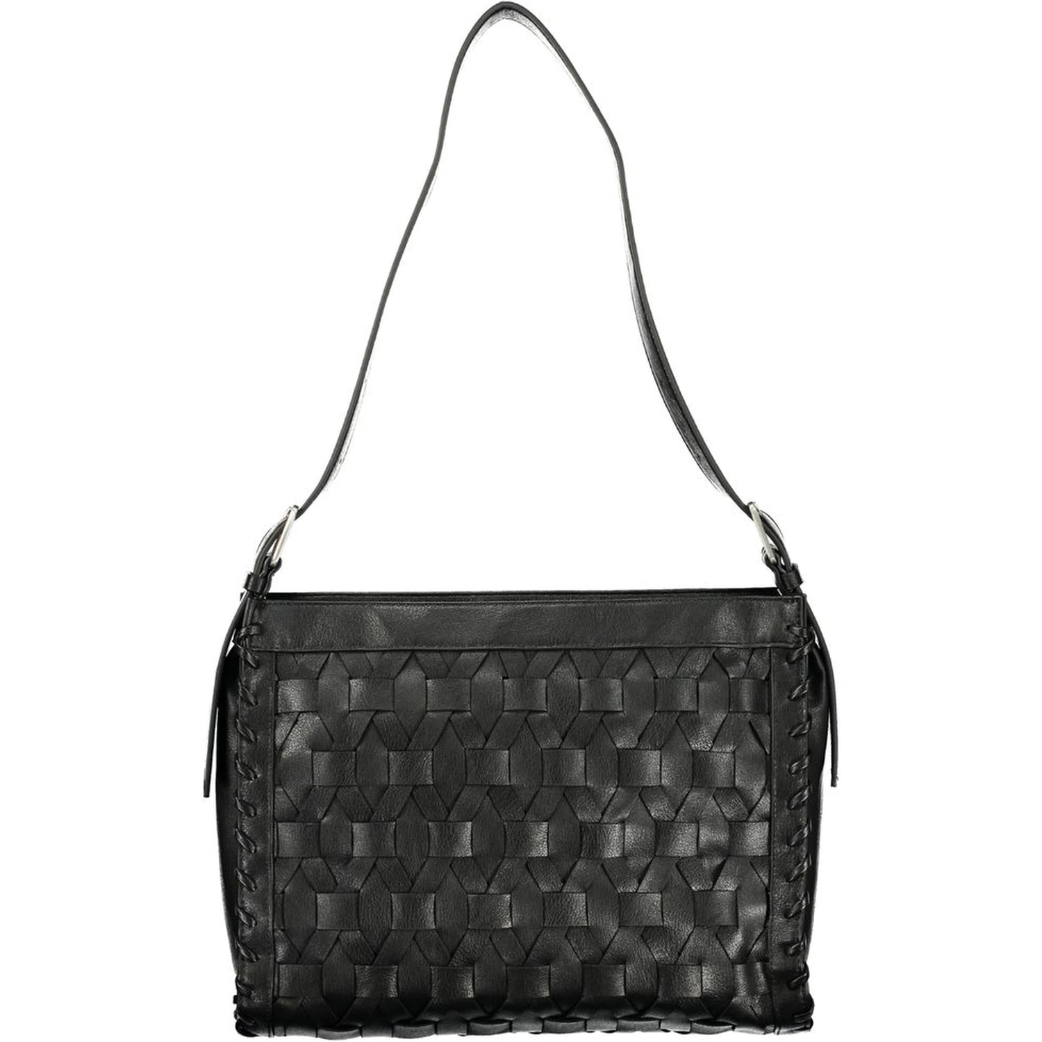 Black Polyurethane Women's Handbag