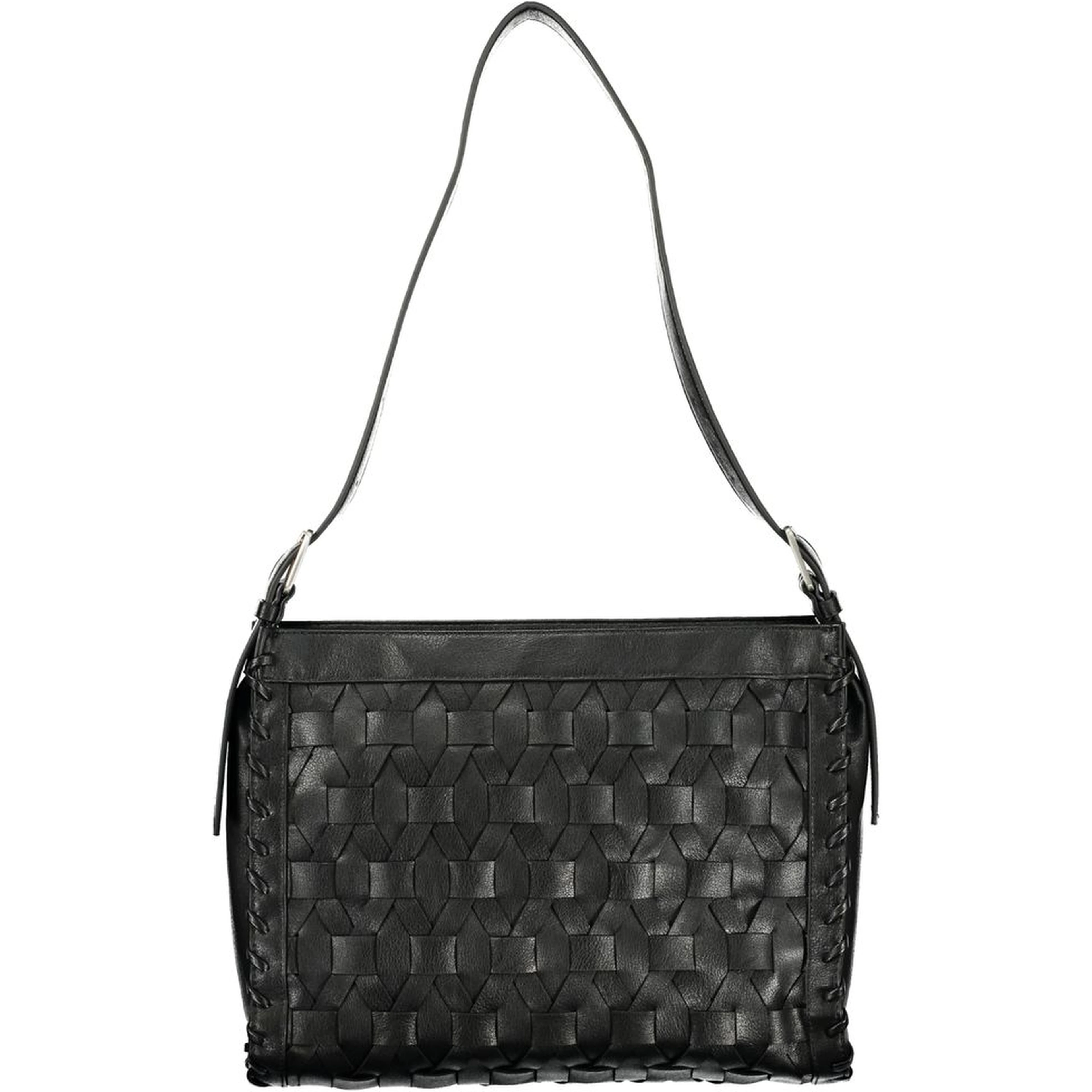 Black Polyurethane Women's Handbag