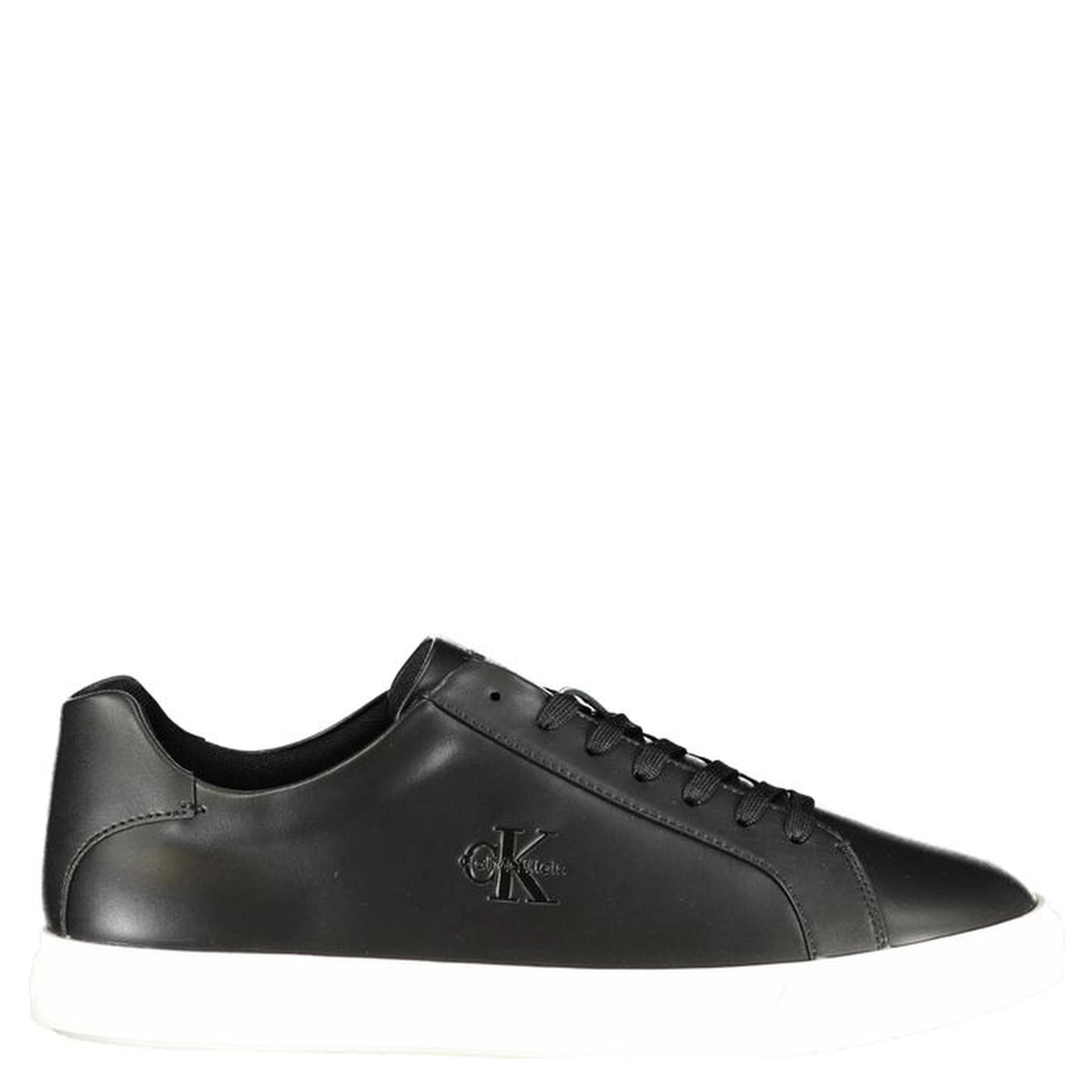 Black Polyester Athletic Sneakers