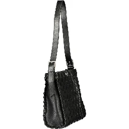 Black Polyurethane Women's Handbag