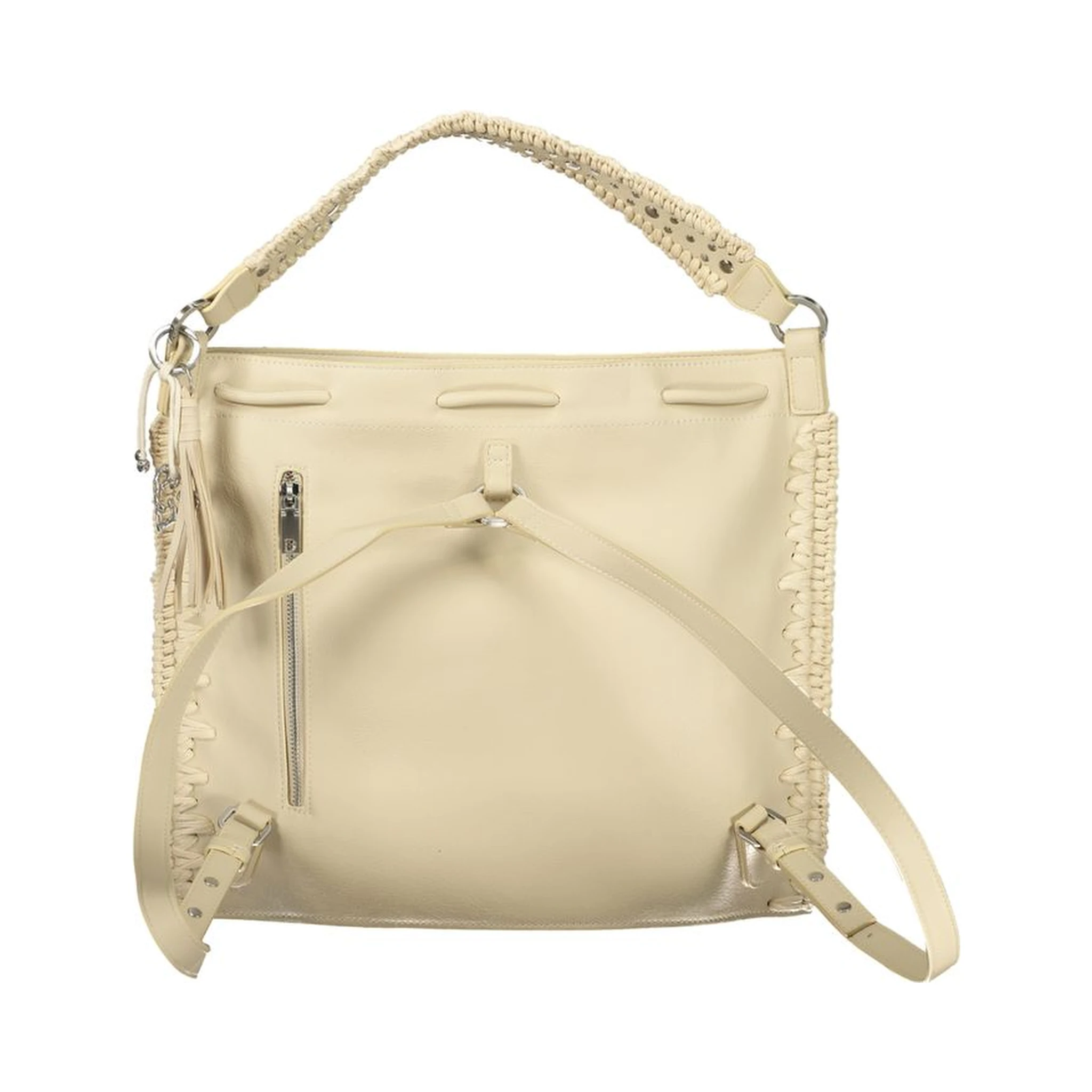 Bianco Poliuretano Woman Backpack