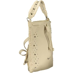 Bianco Poliuretano Woman Backpack