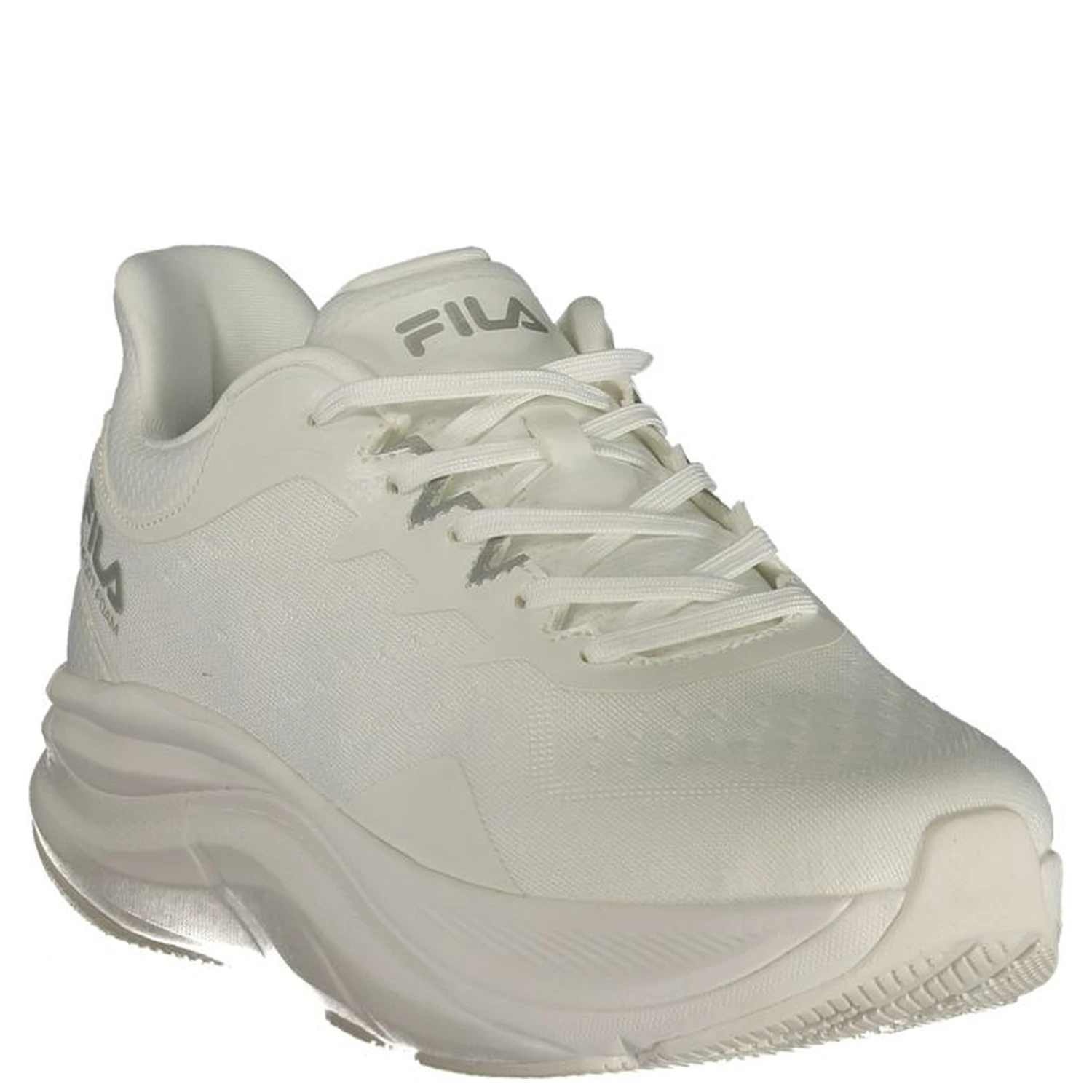 White Polyester Men's Sneaker