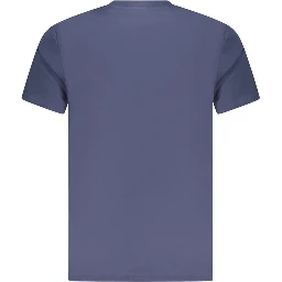 Blu Cotton Men T-Shirt
