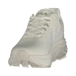 White Polyester Men's Sneaker
