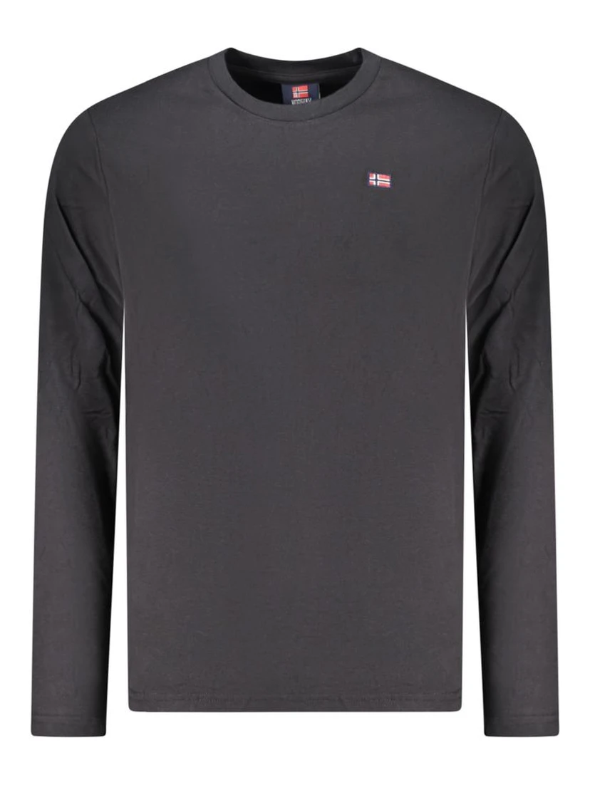 Black Cotton Mens T-Shirt