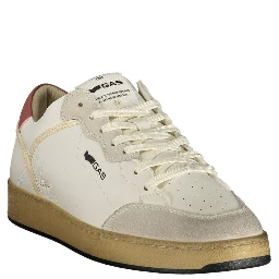 White Polyurethane Men Sneaker