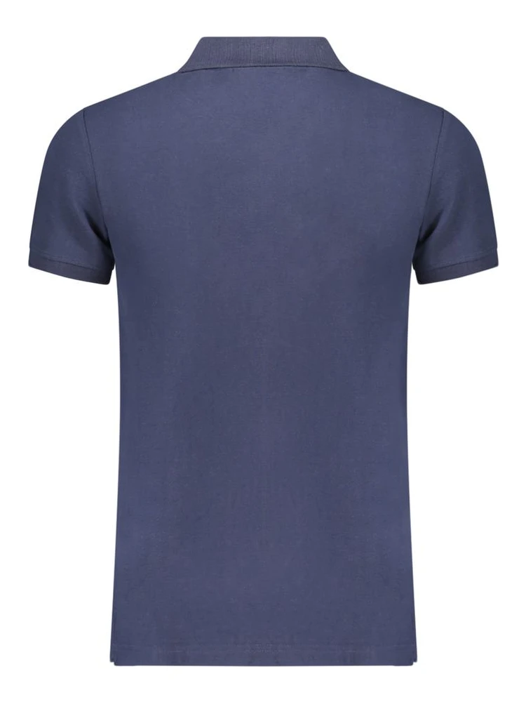 Blue Cotton Men Polo Shirt alternative