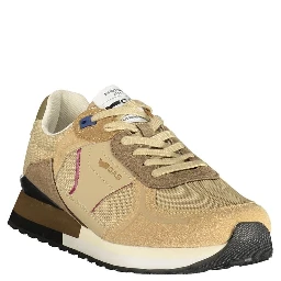 Beige Polyurethane Men Sneaker