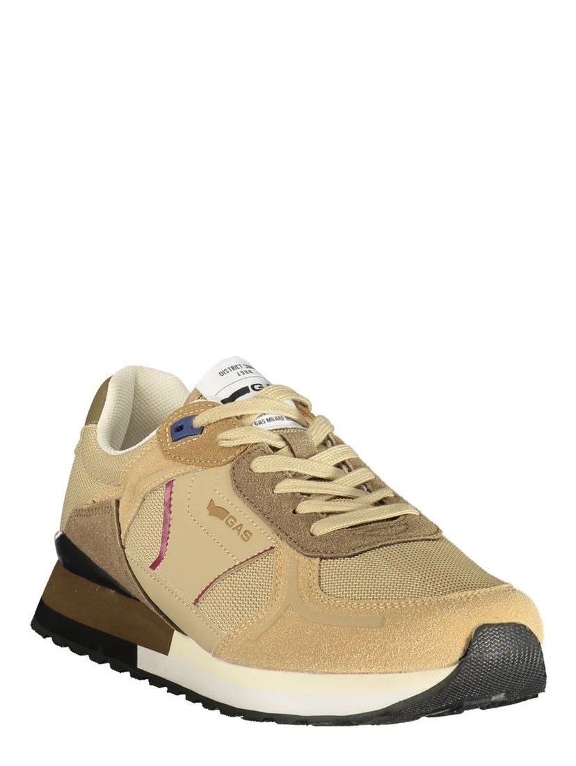 Beige Polyurethane Men Sneaker