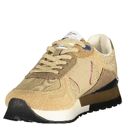 Beige Polyurethane Men Sneaker