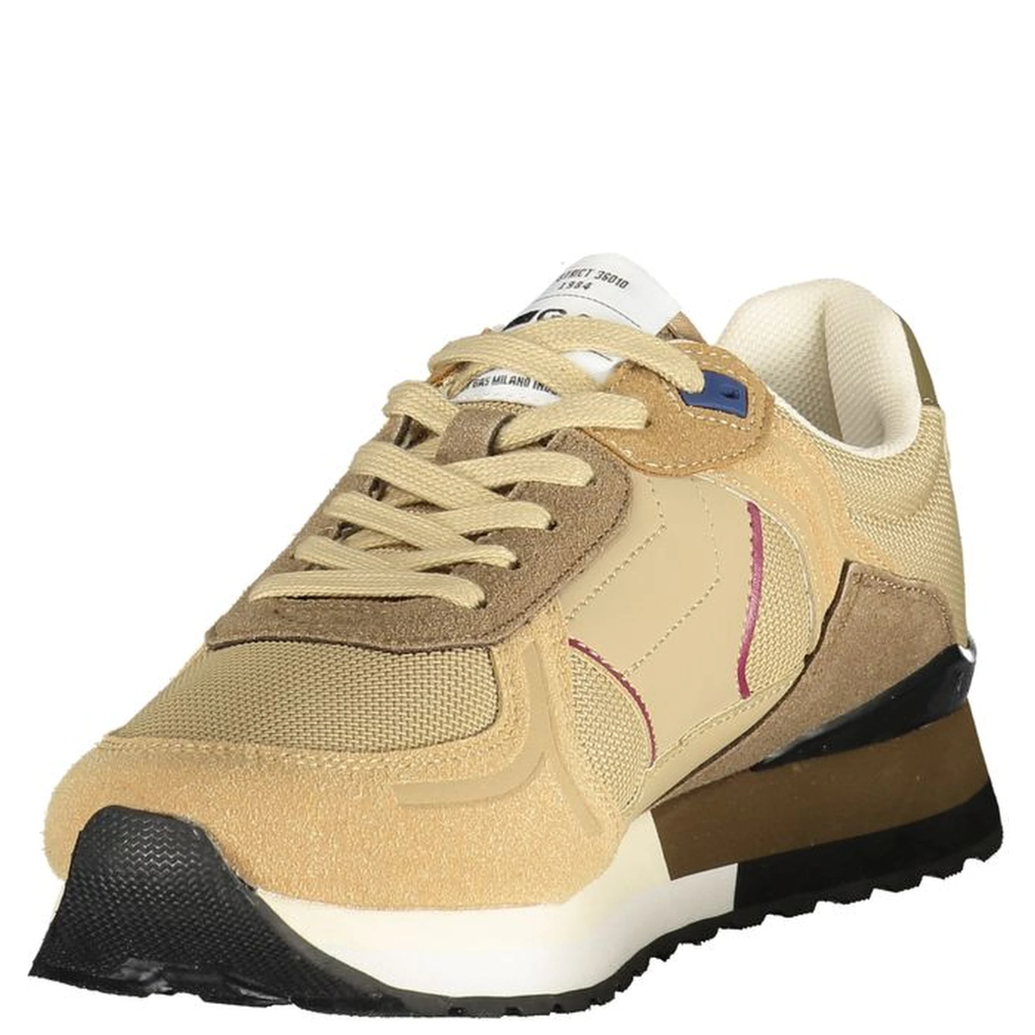 Beige Polyurethane Men Sneaker