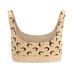 Beige Polyamide Sport Bra