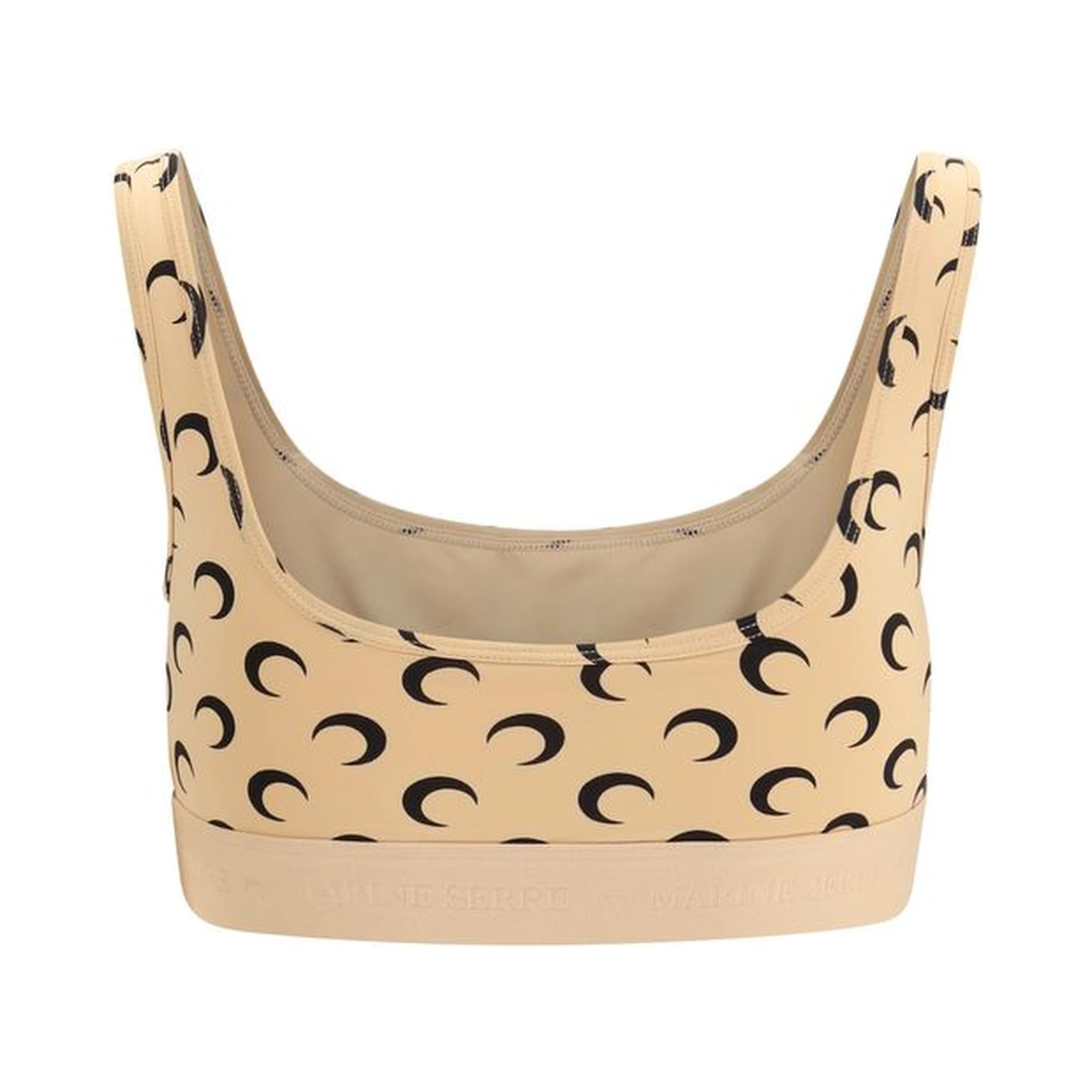 Beige Polyamide Sport Bra