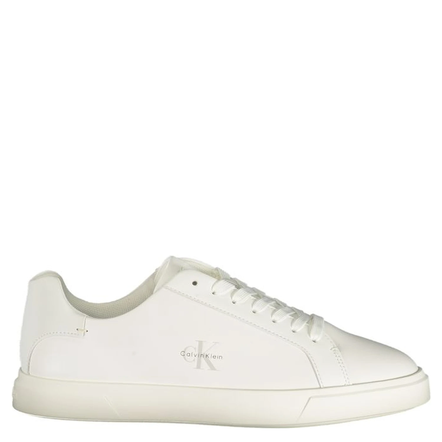 White Polyurethane Women Sneaker