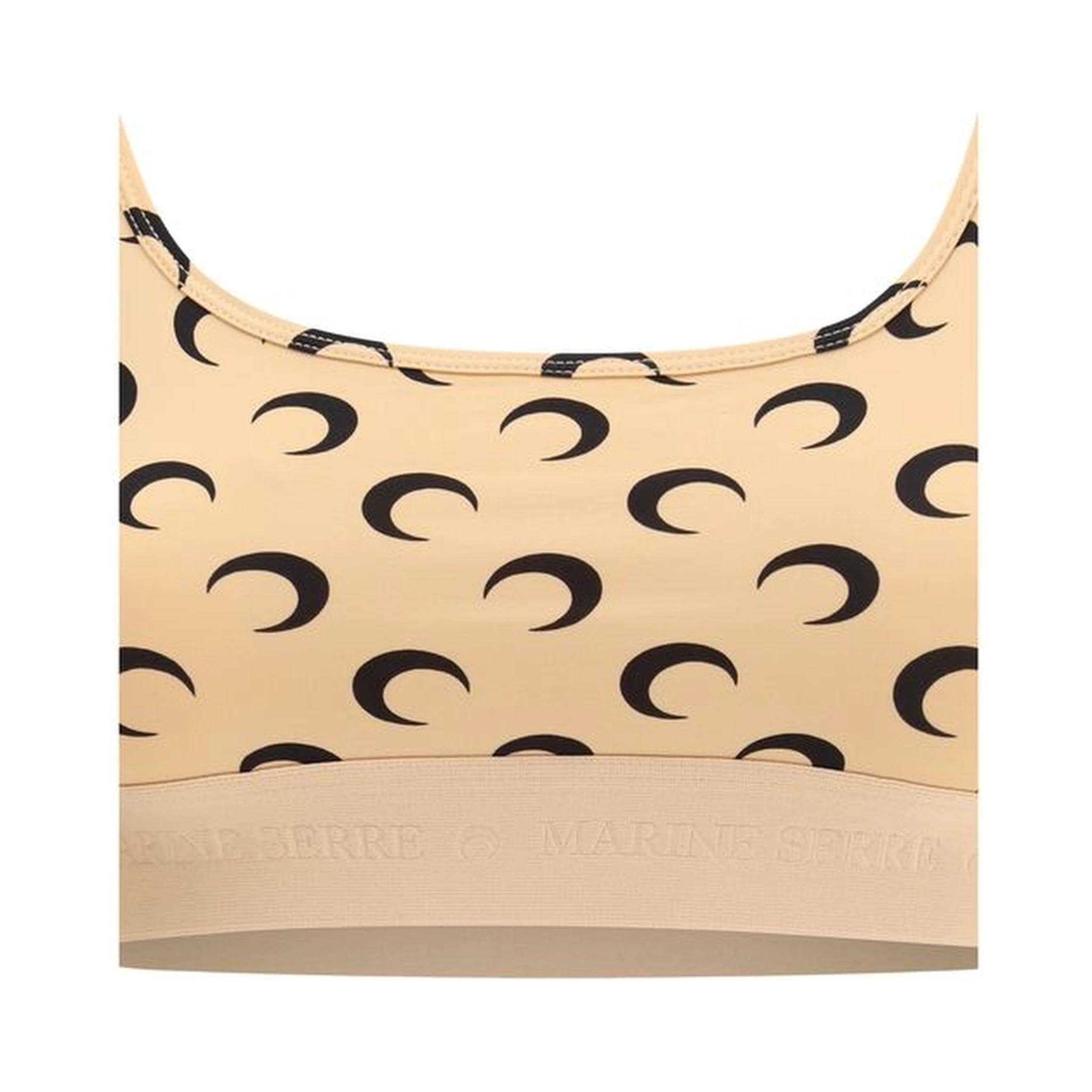 Beige Polyamide Sport Bra