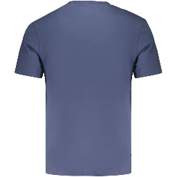 Blue Cotton Men's T-Shirt