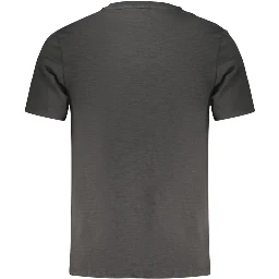 Black Cotton Men T-Shirt