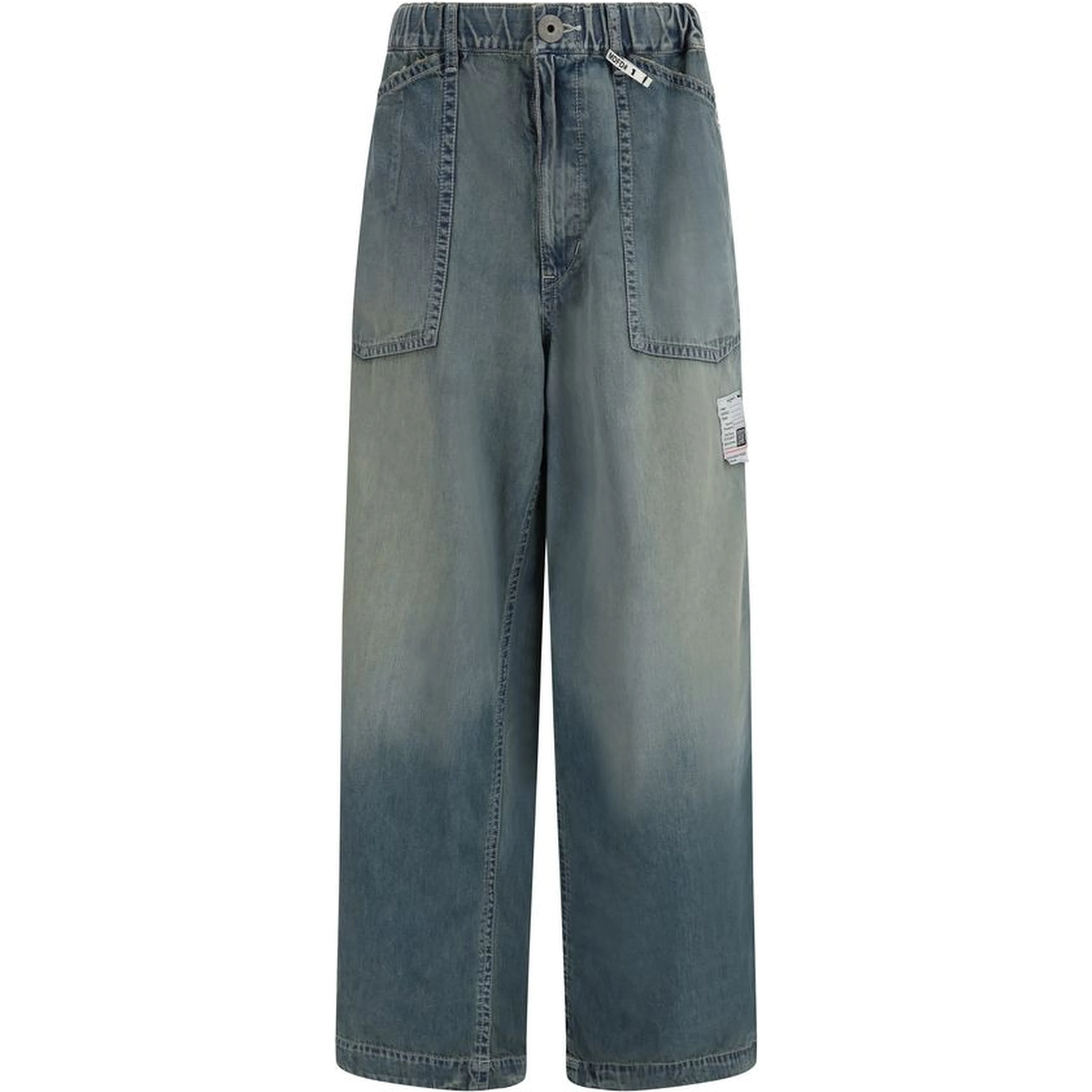 Blue Cotton Relaxed Fit Jeans