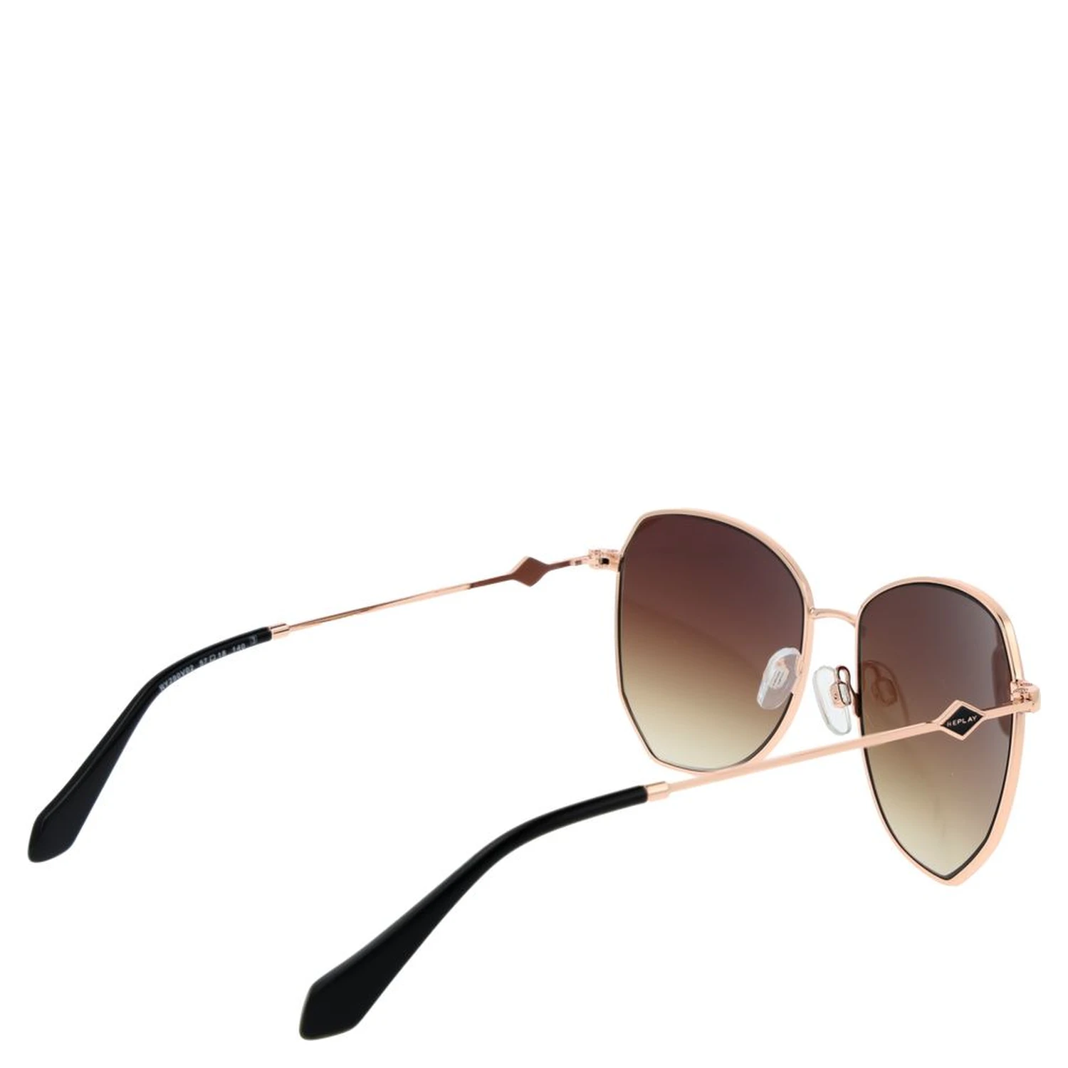 Rose Gold Metal Sunglasses