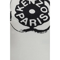 White Cotton Sleeveles T-Shirt