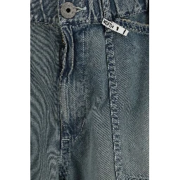 Blue Cotton Relaxed Fit Jeans