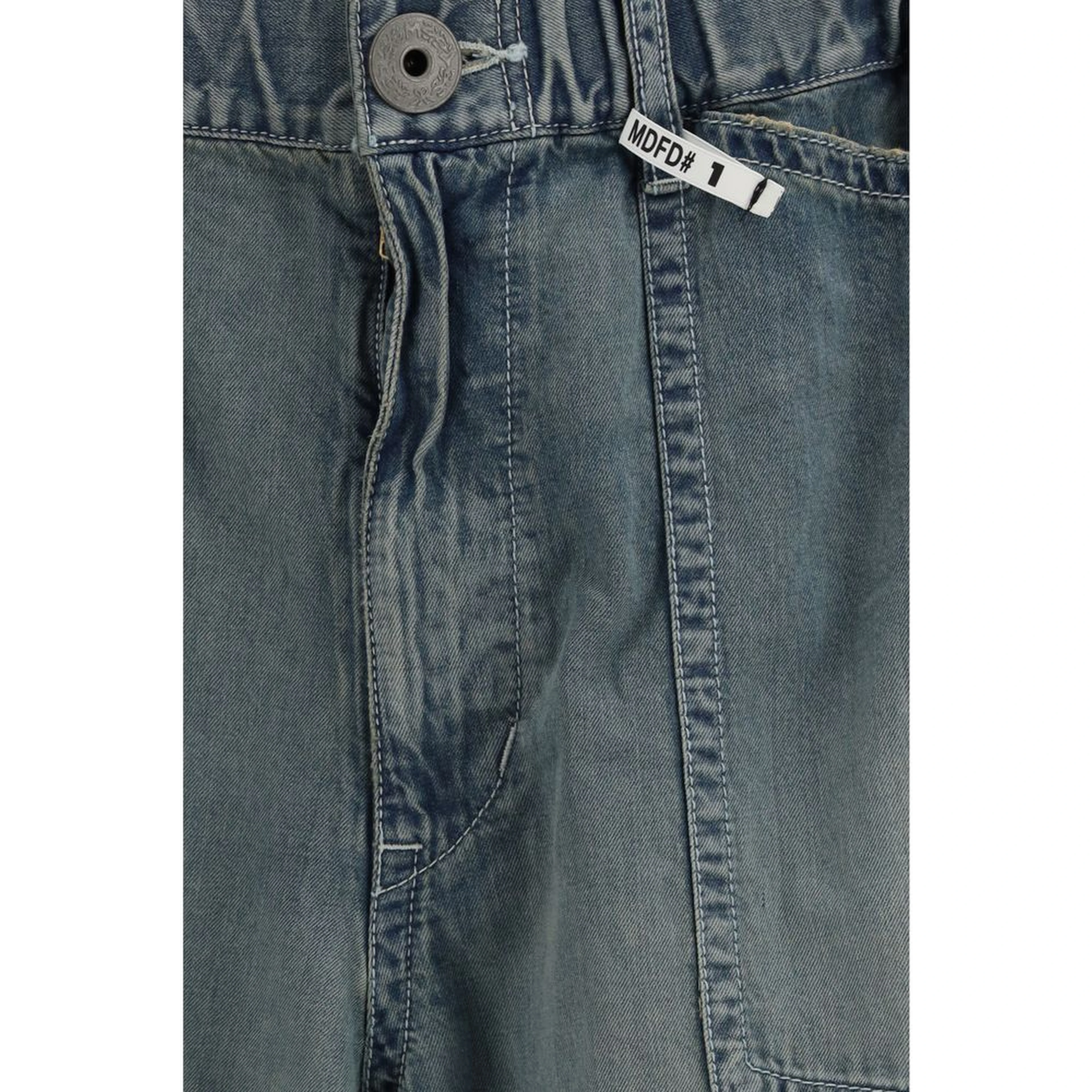 Blue Cotton Relaxed Fit Jeans