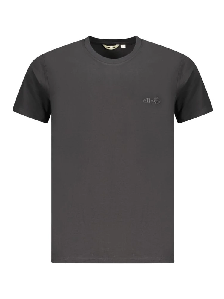 Black Cotton Men T-Shirt