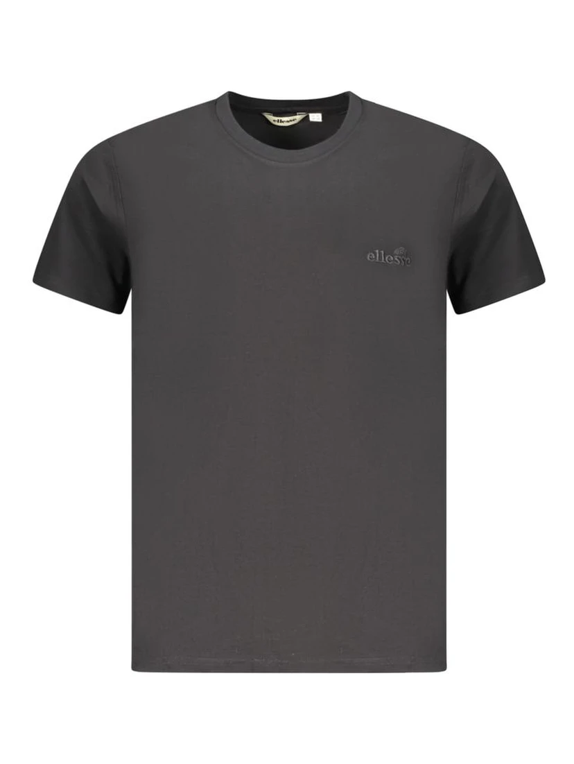 Black Cotton Men T-Shirt