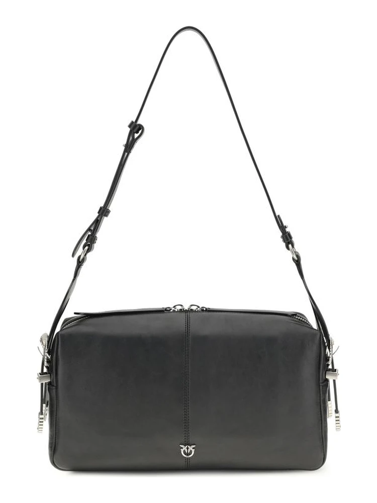 Black Calf Leather Bos Taurus Shoulder Bag