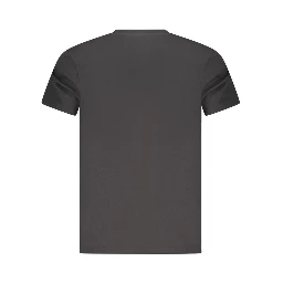Black Cotton Men T-Shirt