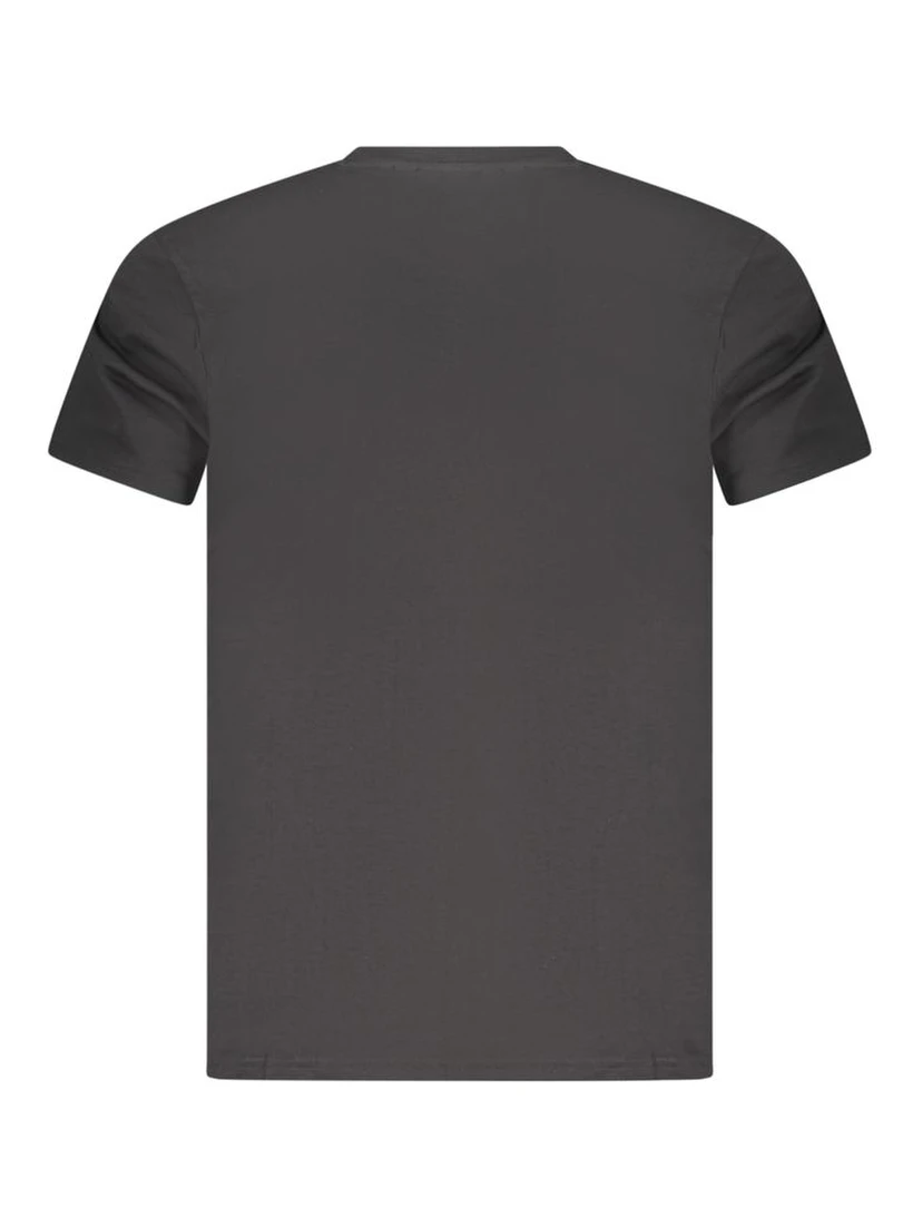 Black Cotton Men T-Shirt
