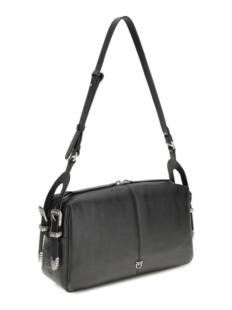 Black Calf Leather Bos Taurus Shoulder Bag alternative