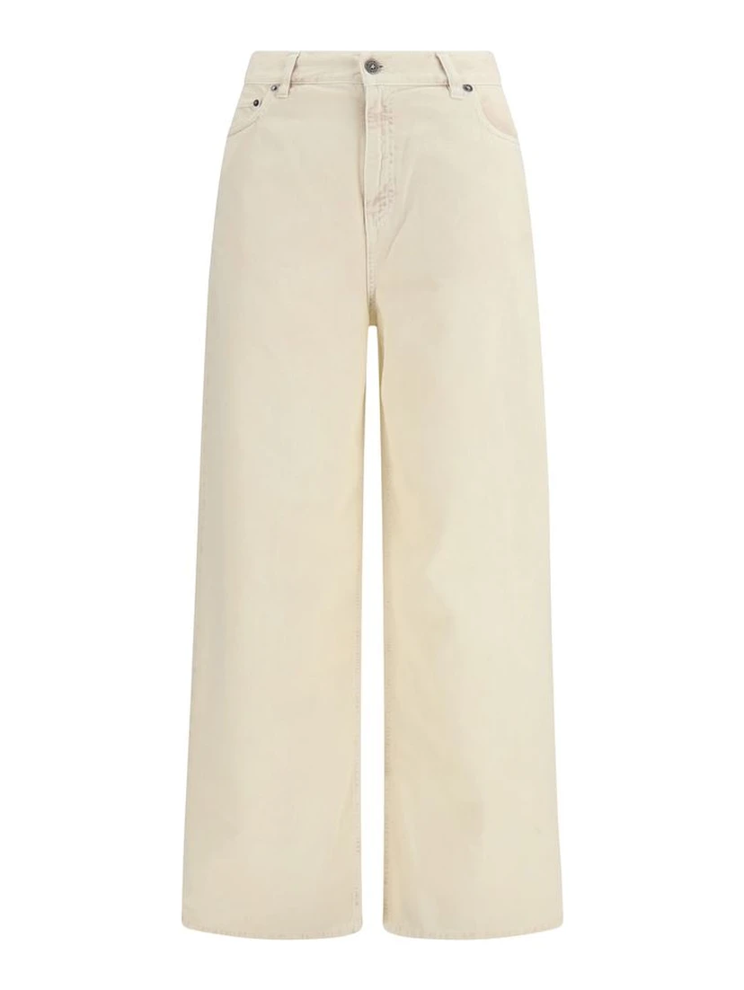 Bicolor Cotton Relaxed Fit Jeans