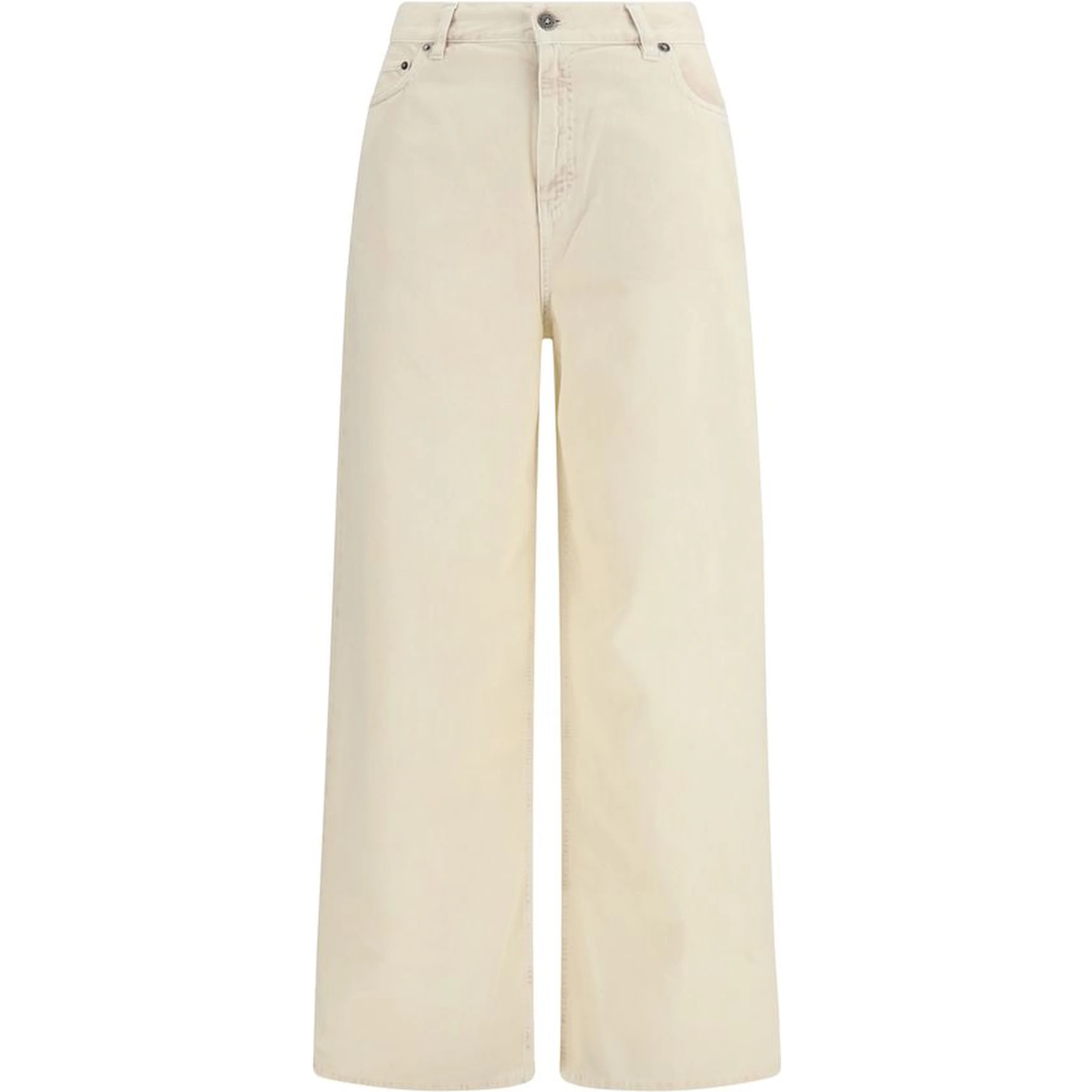 Bicolor Cotton Relaxed Fit Jeans