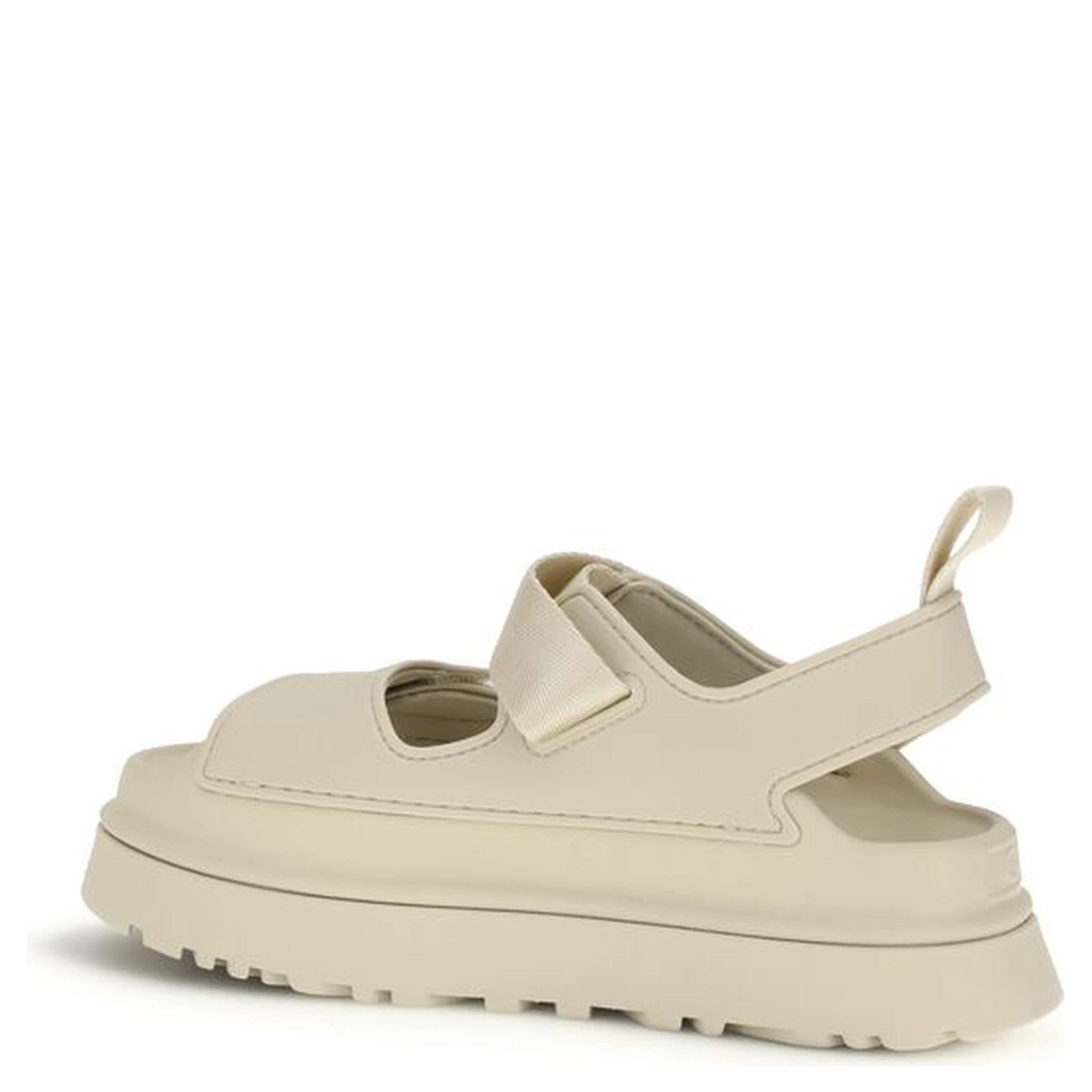 Beige Recycled Polyester Flat Sandals