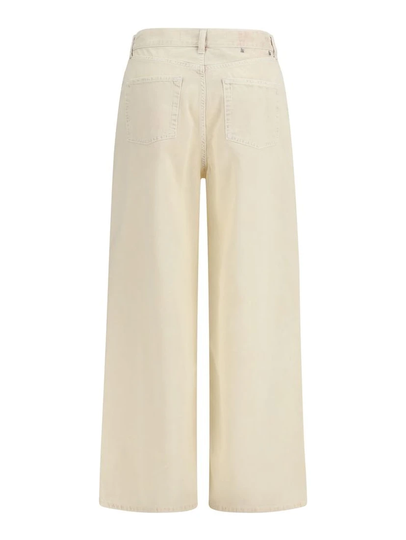Bicolor Cotton Relaxed Fit Jeans