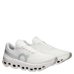 White Recycled Polyester Athletic Sneakers