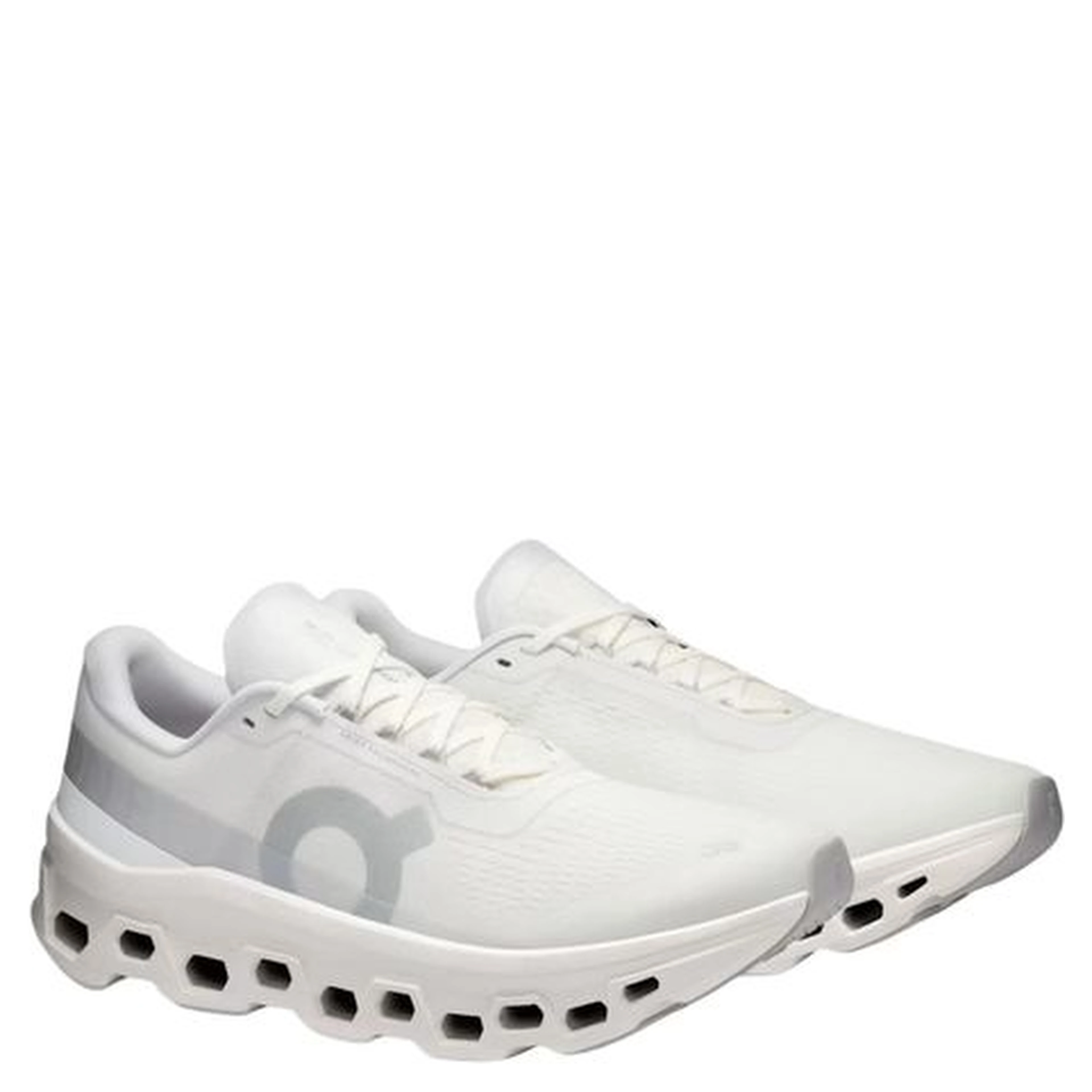 White Recycled Polyester Athletic Sneakers