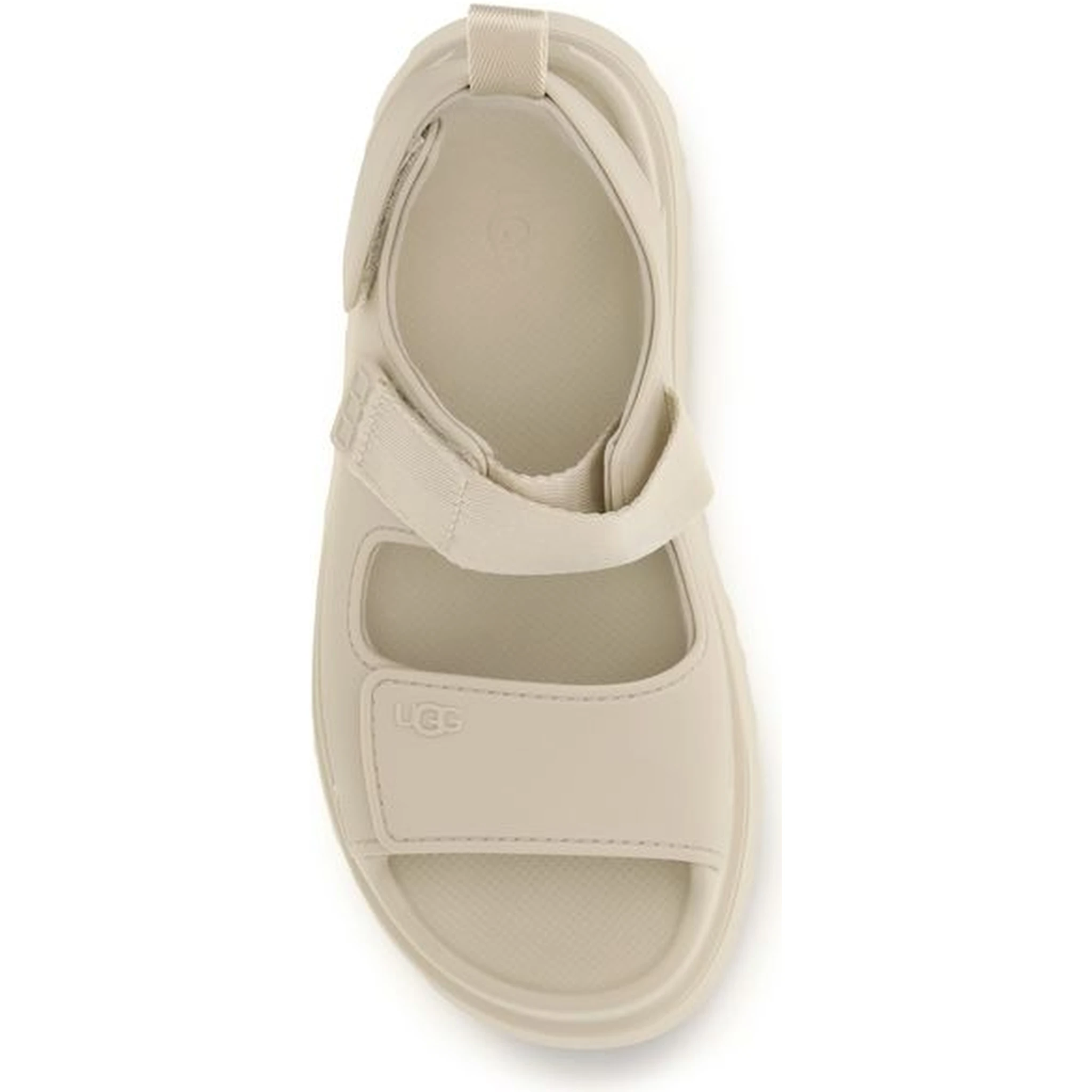 Beige Recycled Polyester Flat Sandals