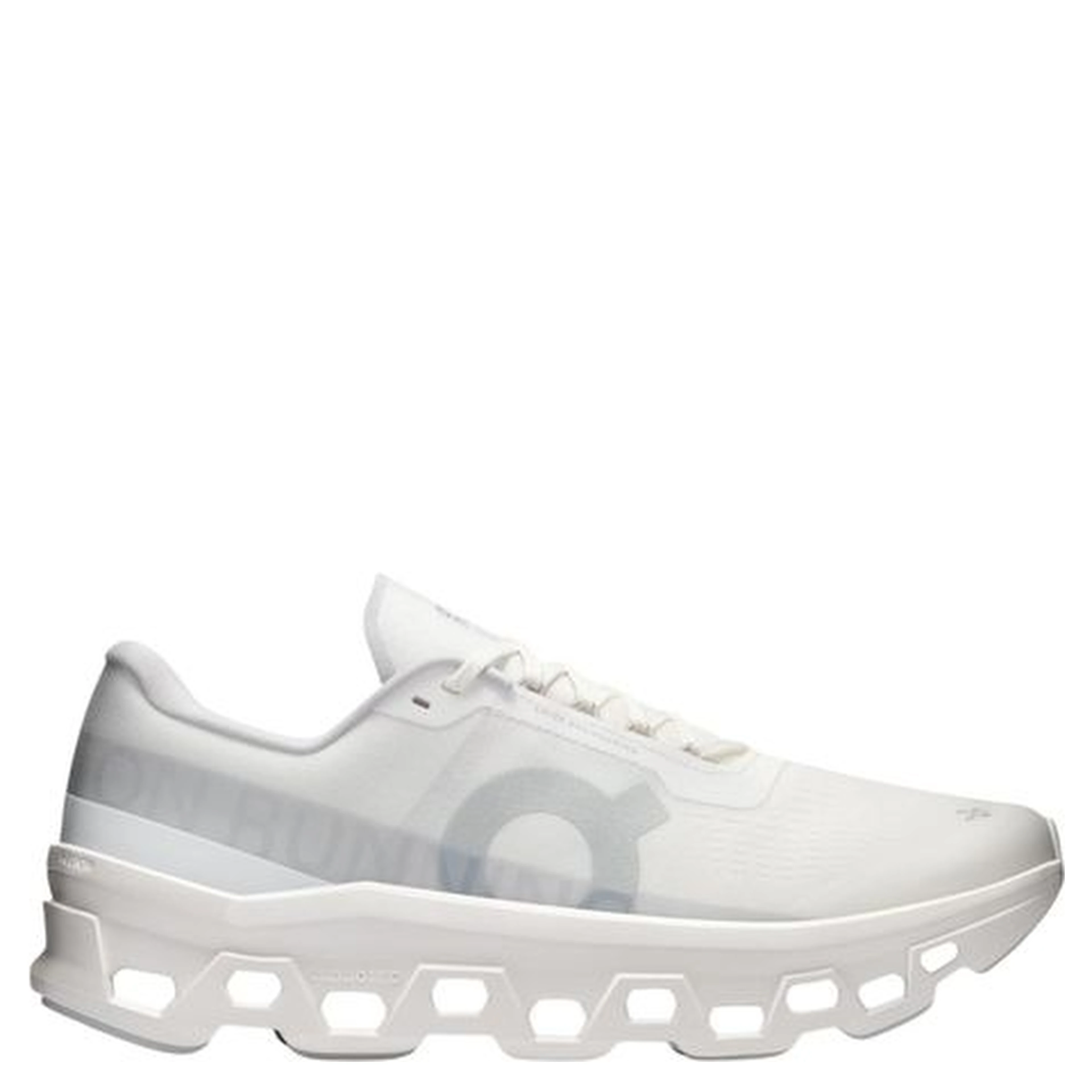 White Recycled Polyester Athletic Sneakers